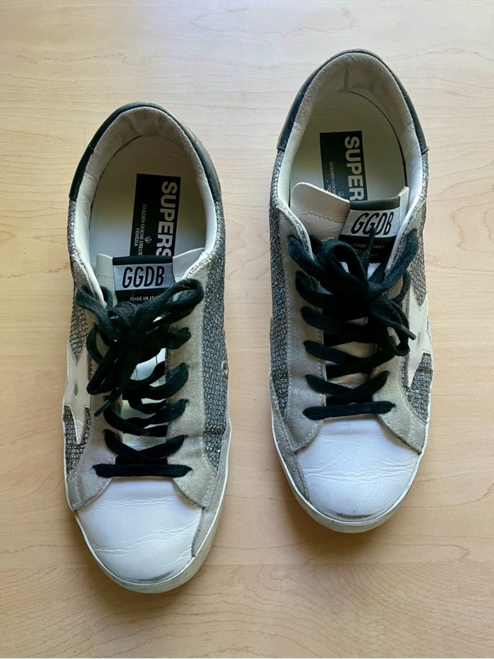 Golden Goose Superstars - Silver, black and white - Size 39 - Picture 7 of 16